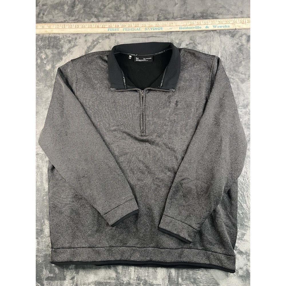 Under Armour Storm SweaterFleece 1/2 Zip Pullover Mens 3XL Gray Golf Jacket